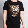 3D Metallic Embossed Tiger T-Shirt -Victorious TS7075 BLG 1