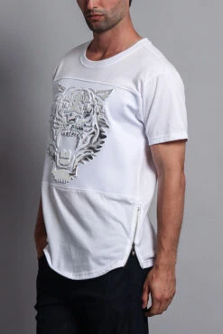 3D Metallic Embossed Tiger T-Shirt -Victorious TS7075 WSV 2