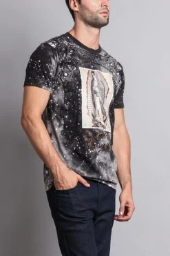 Our Lady Of Rosary Graphic T-Shirt -Victorious TS7086 BLK 4