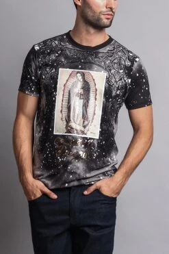 Our Lady Of Rosary Graphic T-Shirt -Victorious TS7086 BLK 5