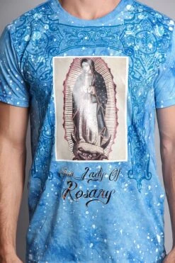 Our Lady Of Rosary Graphic T-Shirt -Victorious TS7086 BLU 6