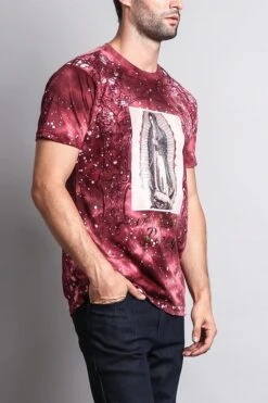 Our Lady Of Rosary Graphic T-Shirt -Victorious TS7086 BRG 4