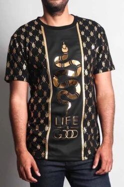 Life Is Good 3D Snake T-Shirt 36 Life Is Good 3D Snake T-Shirt -Victorious TS7198 BLK 5
