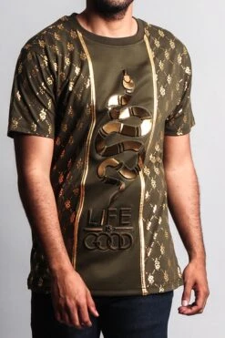 Life Is Good 3D Snake T-Shirt 25 Life Is Good 3D Snake T-Shirt -Victorious TS7198 OLV 4