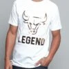 Bull Legend T-Shirt 2 Bull Legend T-Shirt -Victorious TS7254 WHT 1