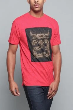 Stone Bull T-Shirt -Victorious TS7262 RED 4
