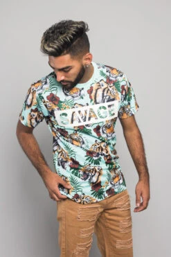 3D Savage Tiger Print T-Shirt -Victorious TS7283 CAB 4