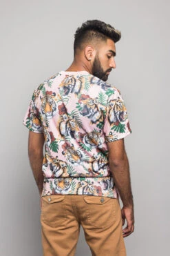 3D Savage Tiger Print T-Shirt -Victorious TS7283 ROS 3