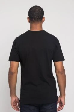 Colorful Chenille Patched Savage Tiger T-Shirt -Victorious TS7317 BLK 3