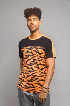 Reflective Tiger Striped T-Shirt 25 Reflective Tiger Striped T-Shirt -Victorious TS7320 NOR 1
