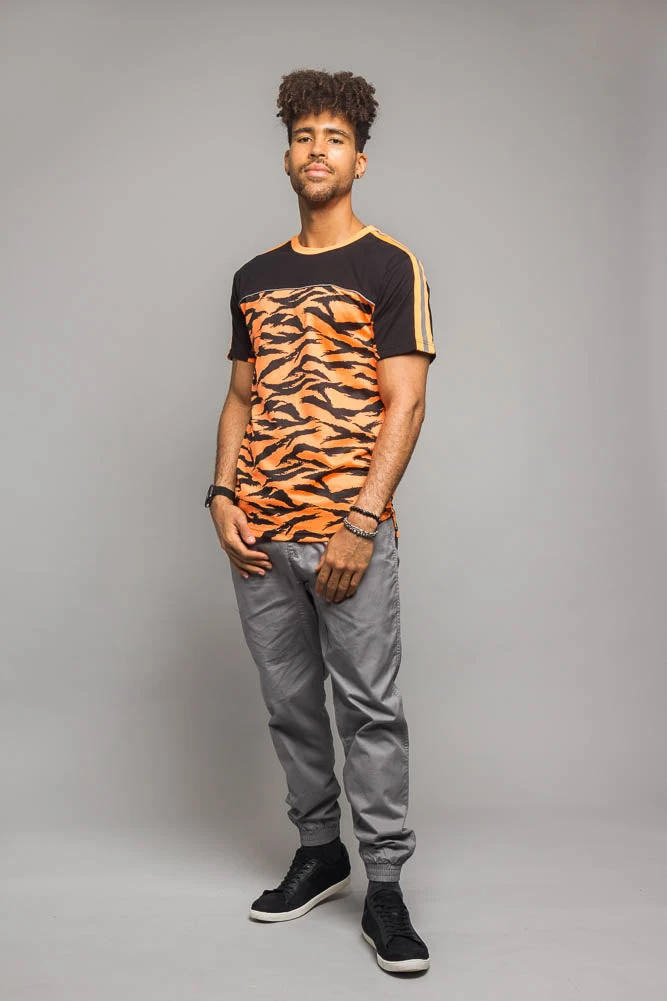Reflective Tiger Striped T-Shirt 6 Reflective Tiger Striped T-Shirt - Image 4