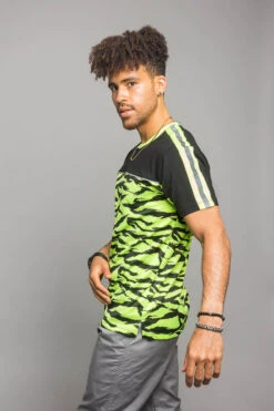 Reflective Tiger Striped T-Shirt 20 Reflective Tiger Striped T-Shirt -Victorious TS7320 NYL 2