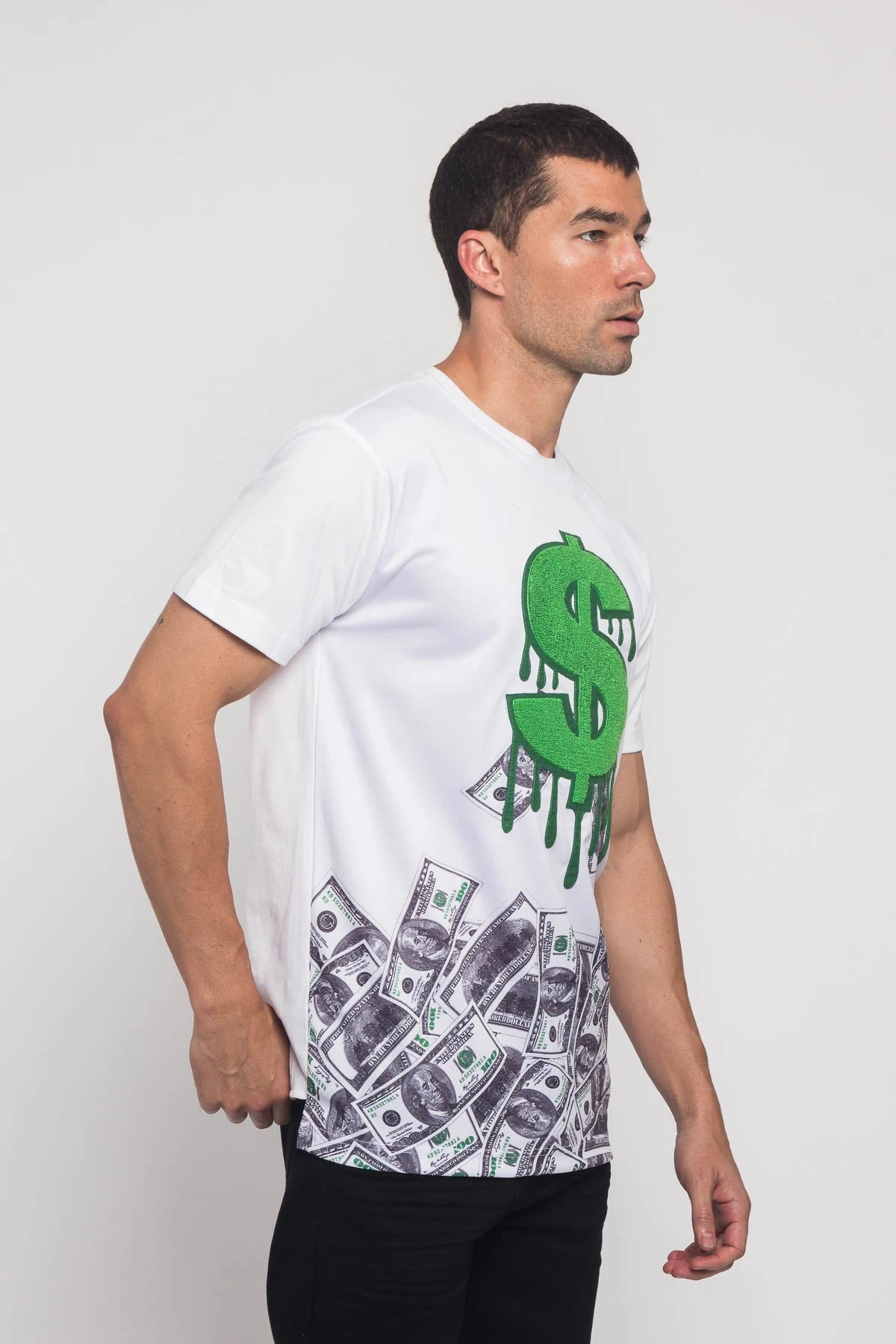 Chenille Dollar Sign T-Shirt 7 Chenille Dollar Sign T-Shirt - Image 5