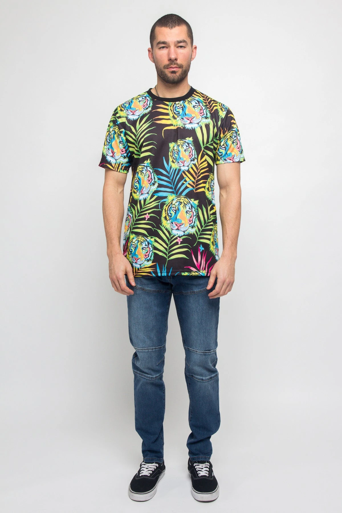 Colorful Floral Tiger T-Shirt 8 Colorful Floral Tiger T-Shirt - Image 6