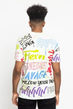 Tie Dye Graffiti T-Shirt 21 Tie Dye Graffiti T-Shirt -Victorious TS7351 LME 3