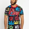 Crown Graffiti T-Shirt 2 Crown Graffiti T-Shirt -Victorious TS7360 BLK 1