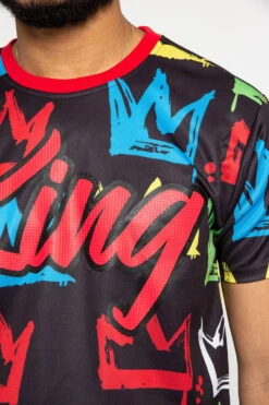 Crown Graffiti T-Shirt 19 Crown Graffiti T-Shirt -Victorious TS7360 BLK 6