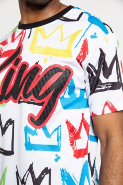 Crown Graffiti T-Shirt 25 Crown Graffiti T-Shirt -Victorious TS7360 WHT 6