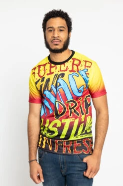 Big Graffiti T-Shirt -Victorious TS7362 RED 1