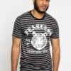 Horizontal Striped Fearless Tiger T-Shirt