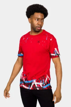 Graffiti Paint T-Shirt -Victorious TS7388 RED 1