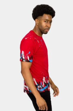 Graffiti Paint T-Shirt -Victorious TS7388 RED 4
