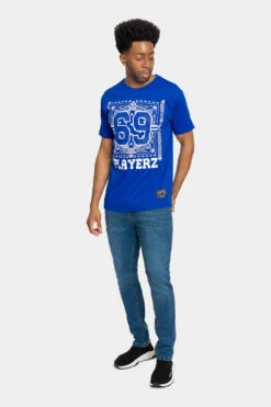 Rhinestone Studded 69 Playerz T-Shirt -Victorious TS7399 RBL 5