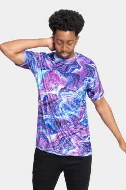 Velvet Marbled T-Shirts -Victorious TS7404 BOP 1
