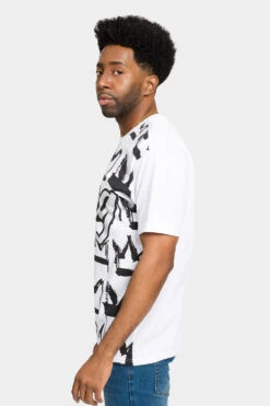 Rhinestone Studded Crowned King T-Shirt -Victorious TS7405 WHT 2