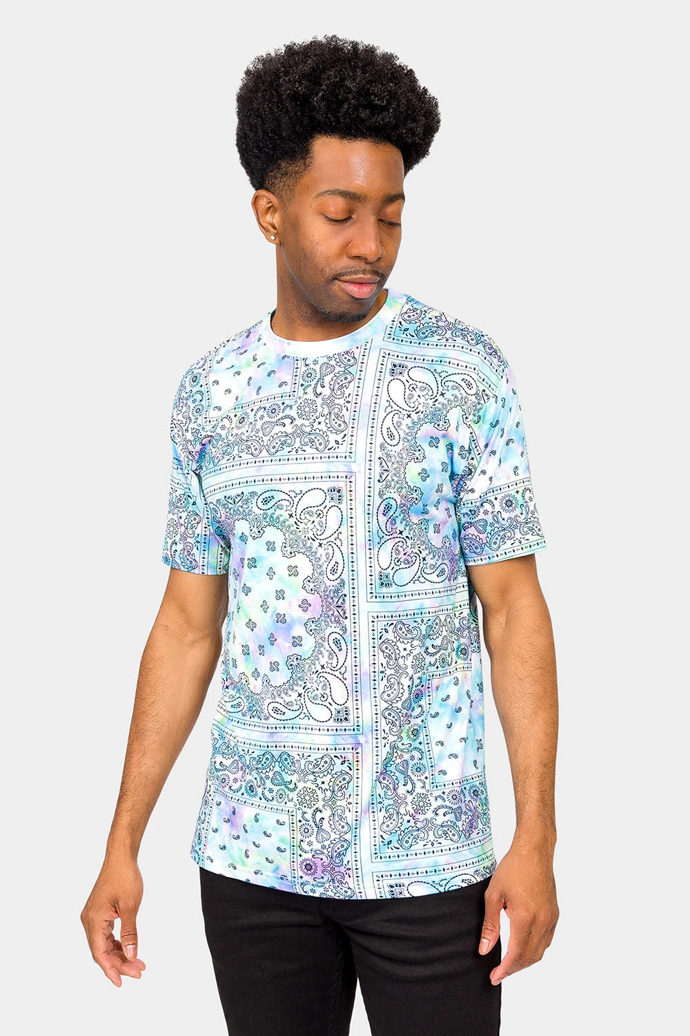 Bandana Paisley Tie Dye T-Shirt 3 Bandana Paisley Tie Dye T-Shirt