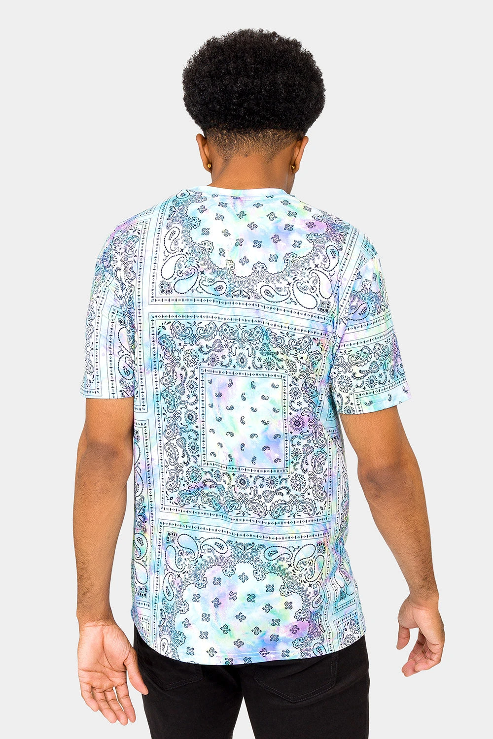 Bandana Paisley Tie Dye T-Shirt 5 Bandana Paisley Tie Dye T-Shirt - Image 3