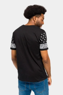 Number 23 Bandana Paisley Print T-Shirt -Victorious TS7411 BLK 3