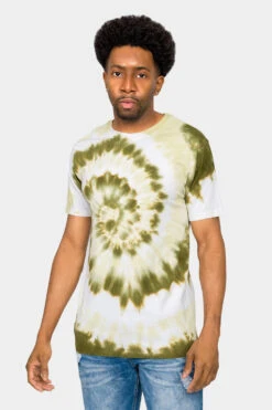 Pastel Spiral Tie Dye Cotton Shirt 17 Pastel Spiral Tie Dye Cotton Shirt -Victorious TS7419 LOO 1