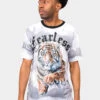 Embossed Fearless Tiger T-Shirt -Victorious TS7423 WHT 1