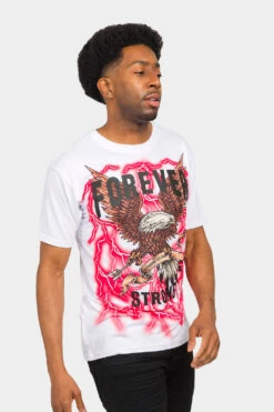 Forever Strong Eagle T-Shirt -Victorious TS7434 WHT 4