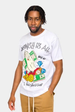 Money Is All T-Shirt -Victorious TS7446 WHT 1