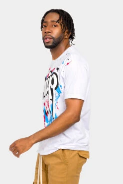 Splatter Drip T-Shirt 18 Splatter Drip T-Shirt -Victorious TS7447 WHT 2