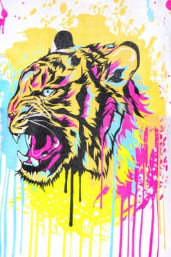 Sparkle Splashed Tiger T-Shirt -Victorious TS7448 WHT 6