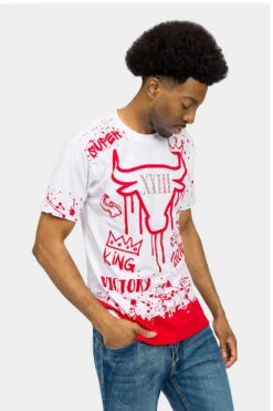 Number 23 Legend Graffiti T-Shirt -Victorious TS7461 RED 4