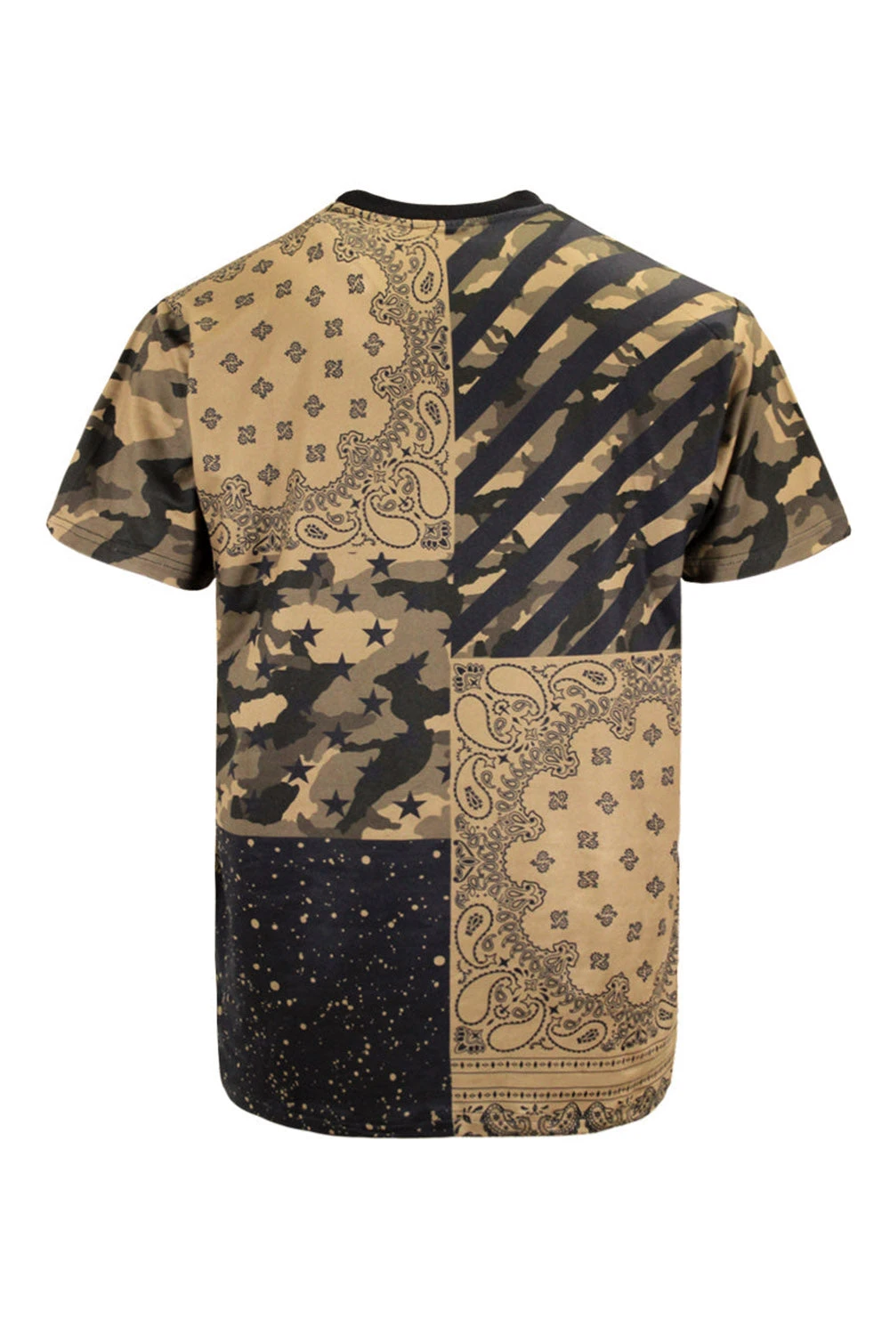 Bandana Paisley Pattern Block Graphic T-Shirt 4 Bandana Paisley Pattern Block Graphic T-Shirt - Image 2