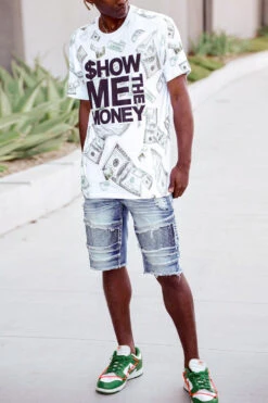 Show Me The Money Graphic T-Shirt -Victorious TS7467 WHT 4