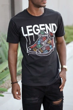 Legend Shoes Graphic T-Shirt 10 Legend Shoes Graphic T-Shirt -Victorious TS7468 BLK 2