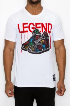 Legend Shoes Graphic T-Shirt 12 Legend Shoes Graphic T-Shirt -Victorious TS7468 WHT 1