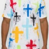 Painted Crosses Graphic T-Shirt -Victorious TS7470 WHT 1