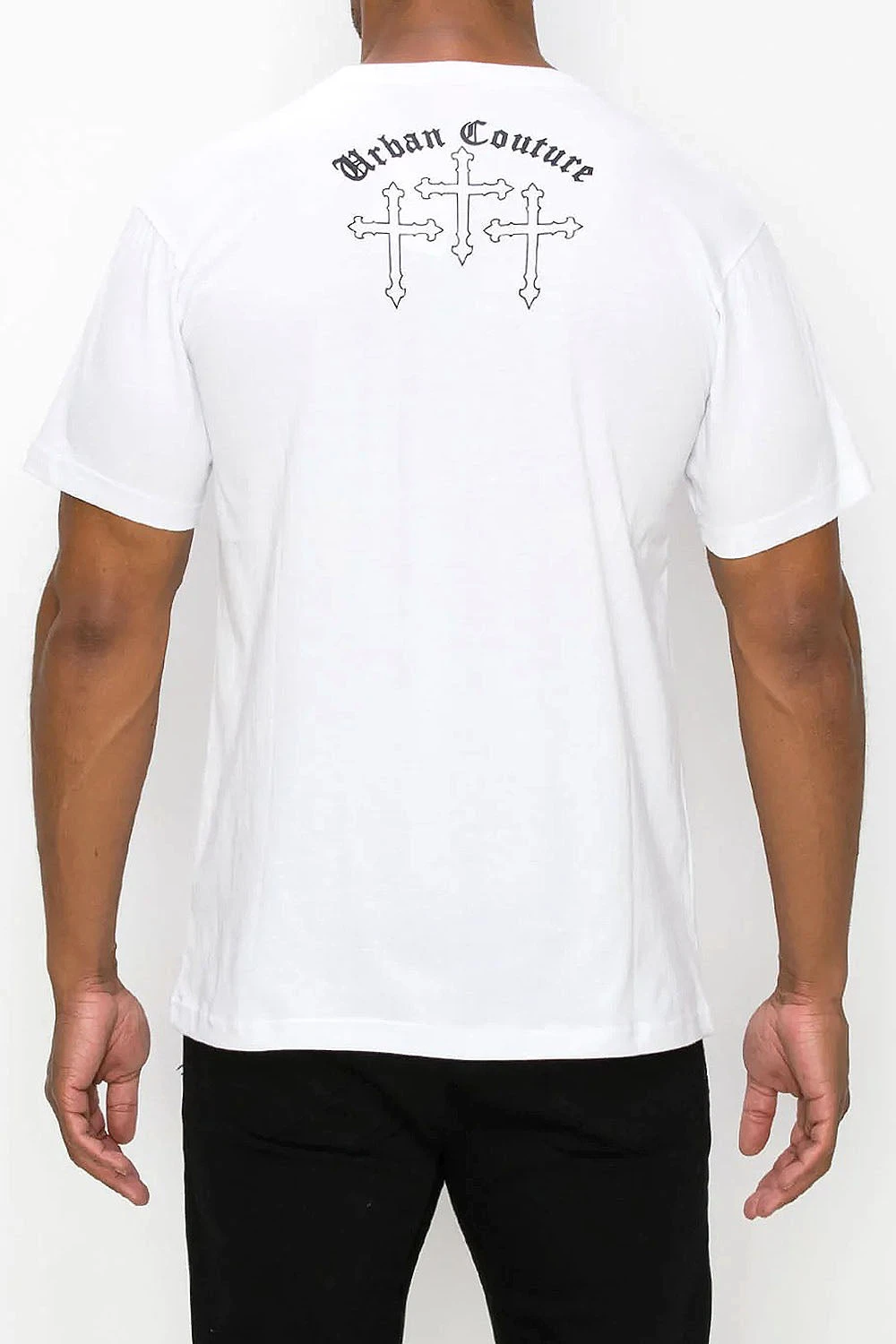 Crystal Embellished Cross Urban Couture T-Shirts 4 Crystal Embellished Cross Urban Couture T-Shirts - Image 2