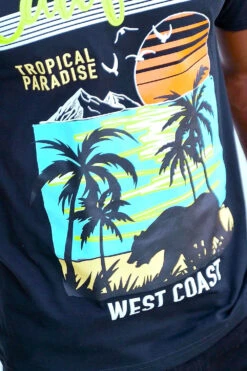 West Coast California Graphic T-Shirts -Victorious TS7474 BLK 3