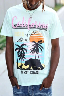 West Coast California Graphic T-Shirts -Victorious TS7474 MNT 1