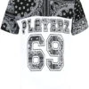 Playerz 69 Paisley Graphic T-Shirts -Victorious TS7475 BLK 1