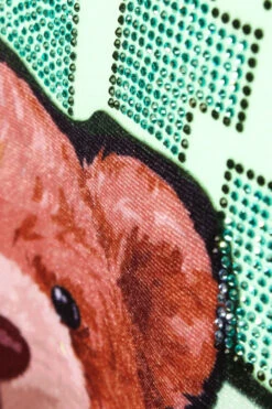 Money Stacks Crystal Embellished Bear T-Shirts -Victorious TS7492 MNT 2