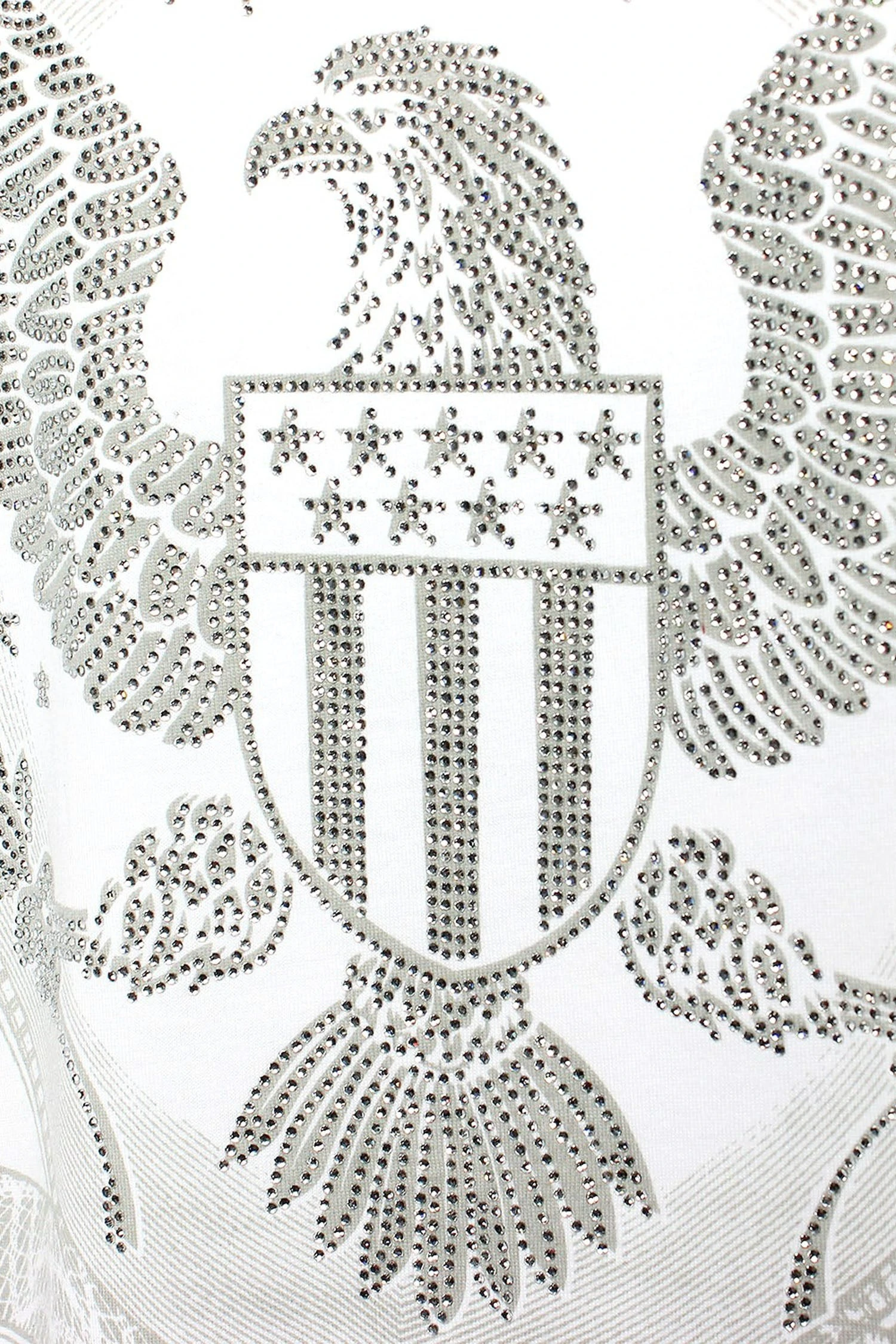 Men's Money Print Rhinestone Graphic T-Shirt 4 Men's Money Print Rhinestone Graphic T-Shirt - Image 2